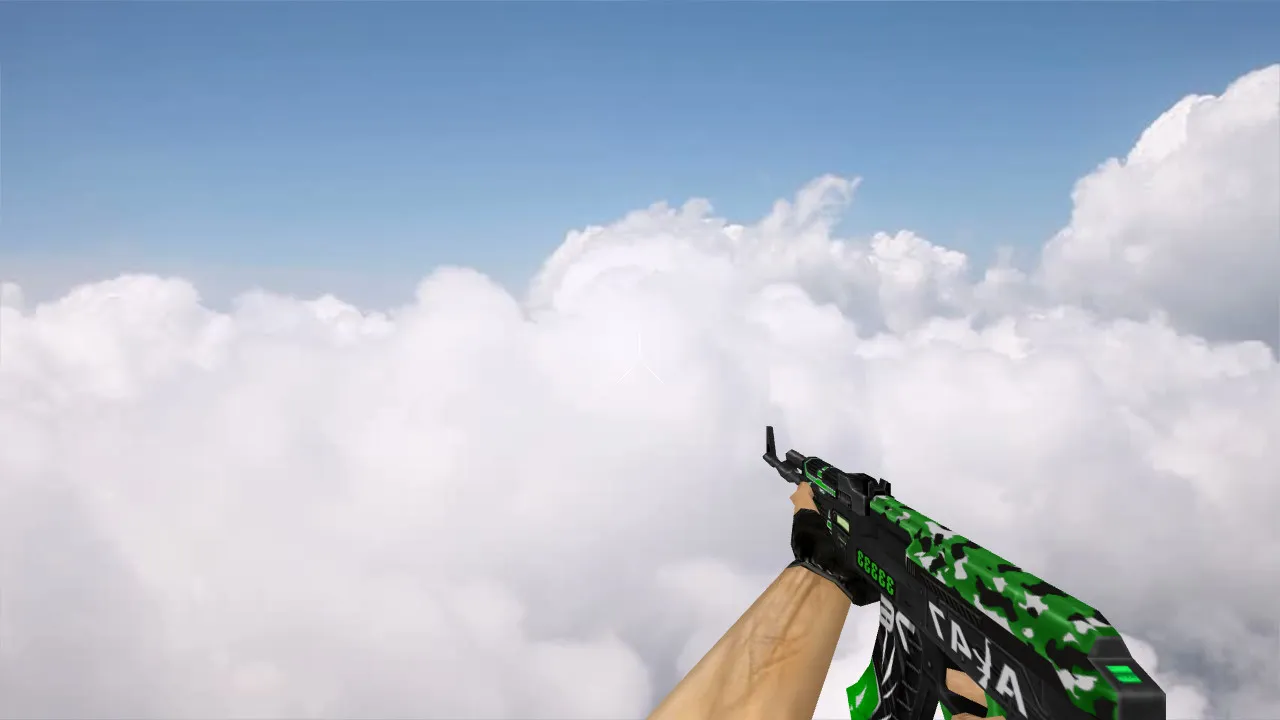 Модель v_ak47 Grimmjow для CS 1.6: p_ak47 и w_ak47, звуки, анимация осмотра, текстуры и настройка — скриншот 1