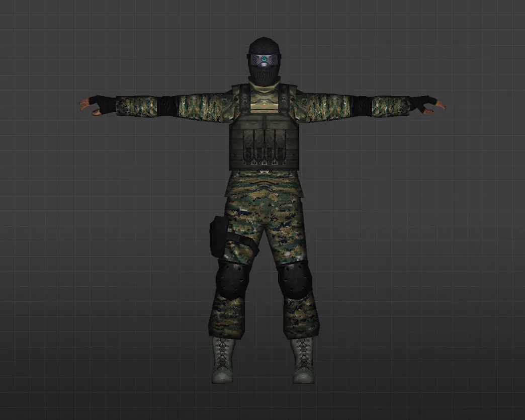 Скачать Модель «Элитный солдат» для CS 1.6 - Уникальный скин для игроков - Скриншот