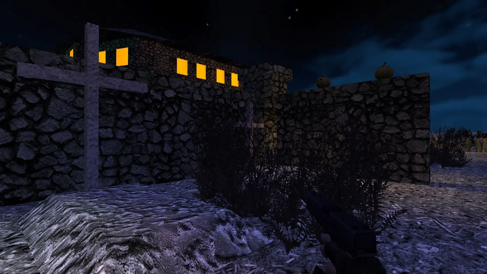 Карта de_halloween_night для CS 1.6: баланс сторон, точки, .nav для ботов, оптимизация wpoly/epoly — скриншот 9