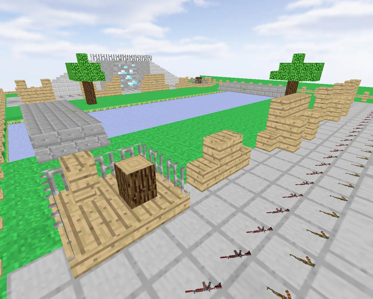 Скачать aim_minecraft_by_pd311 для CS 1.6: AIM карта, точки, боты и настройки для стабильной тренировки - Скриншот