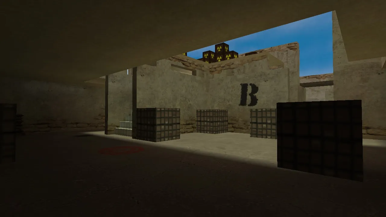 Скачать Карта de_ruined_alpha03e для Counter-Strike 1.6 — Тактический анализ и особенности - Скриншот