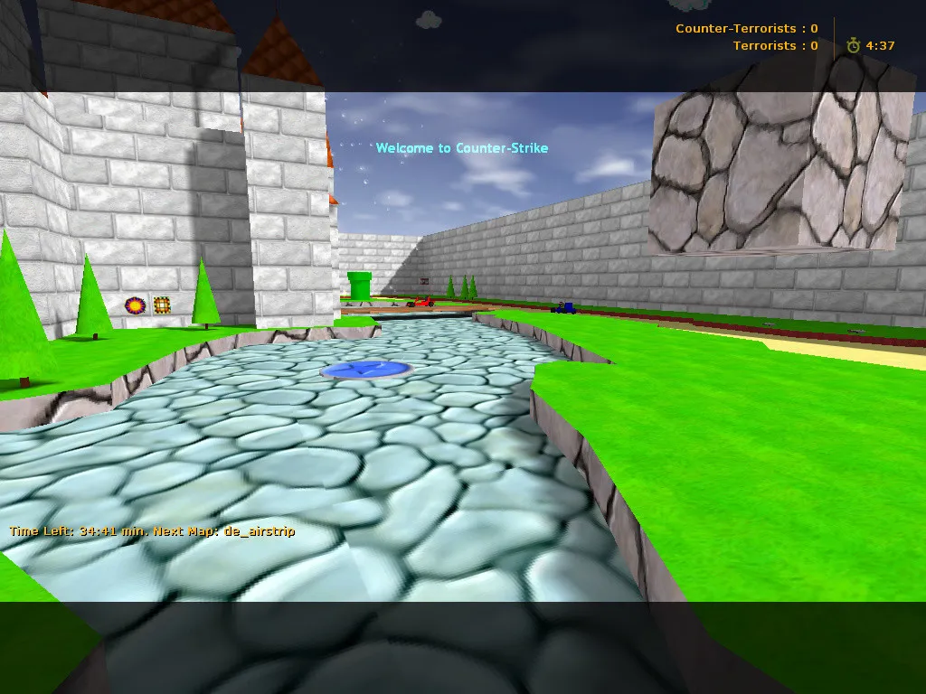 Скачать Карта de_mario_castle_kart для Counter-Strike 1.6: обзор, тактики и особенности - Скриншот