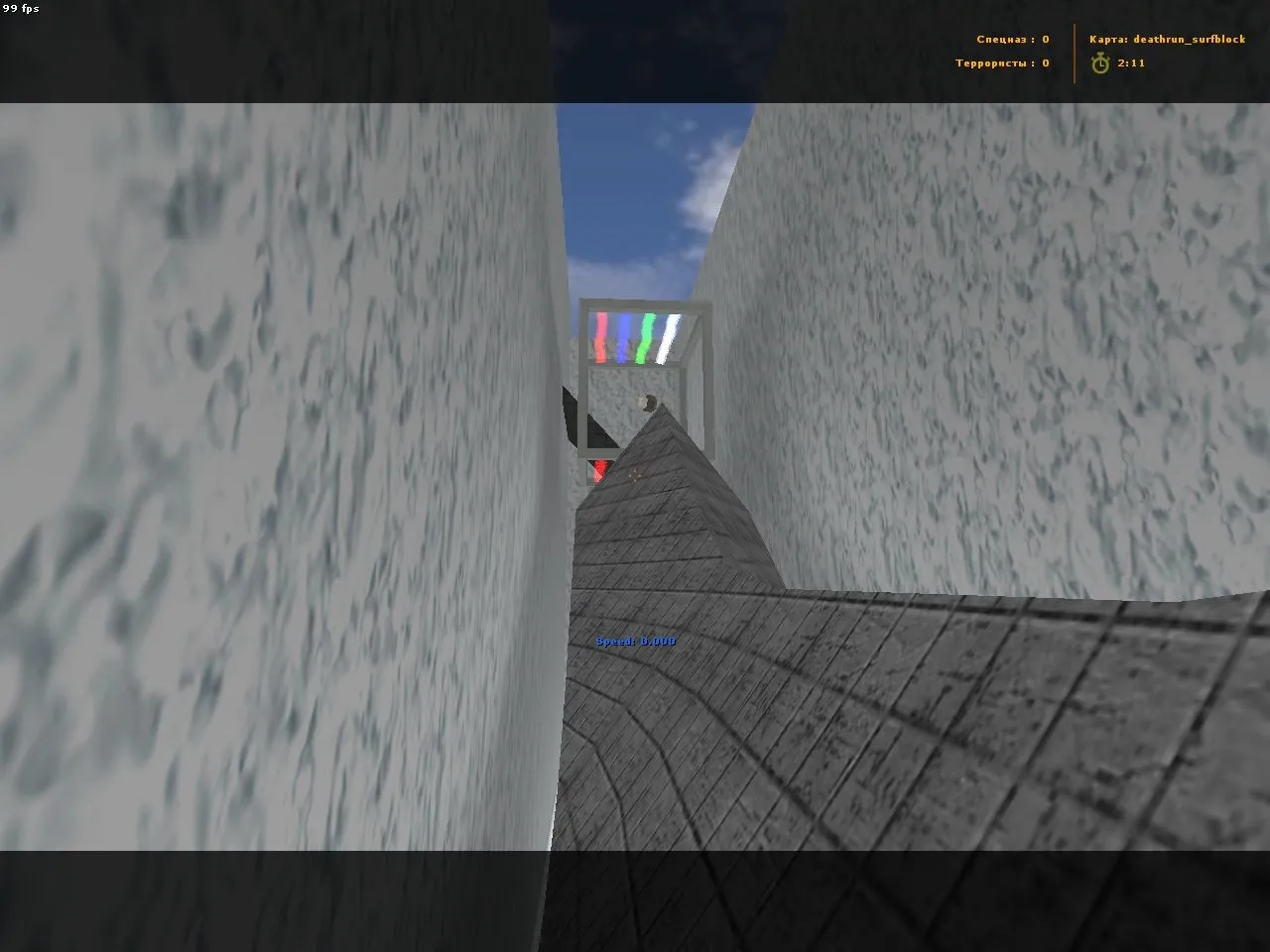 deathrun_surfblock для CS 1.6: карта deathrun с блоками, прыжками и бот-навом для практики — скриншот 2