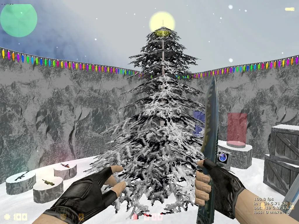 deathrun_dec_winter2 для CS 1.6: карта, точки, маршруты и .nav для ботов — скриншот 5