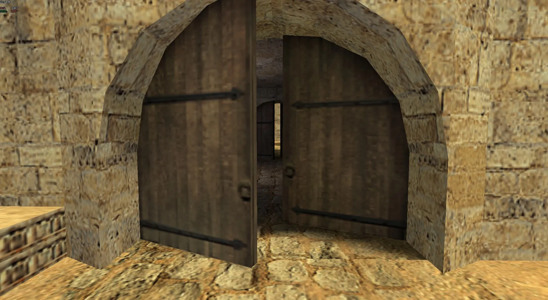 de_dust2_extended для CS 1.6: баланс сторон, точки, .nav для ботов, оптимизация wpoly/epoly — скриншот 6