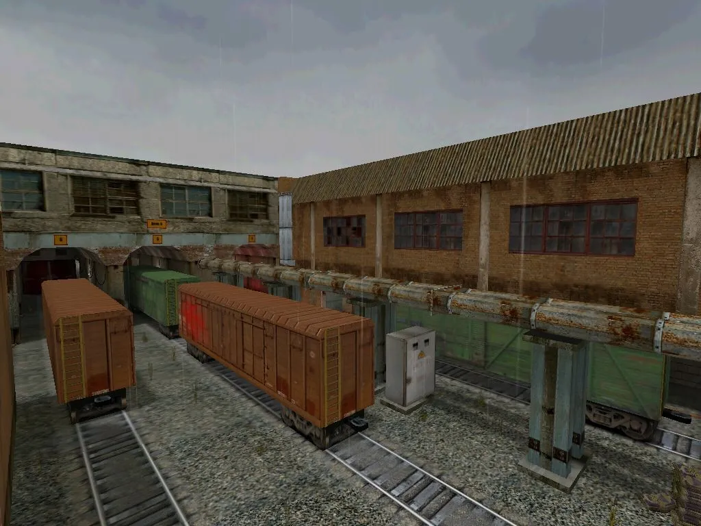 Карта de_rain для CS 1.6 - Тактические возможности и баланс сторон — скриншот 5