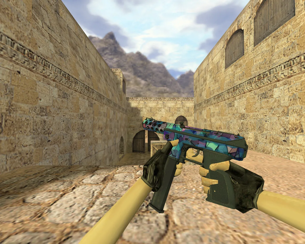 Скачать Модель TEC-9 Кубикс для CS 1.6 - Уникальный Скин Оружия - Скриншот