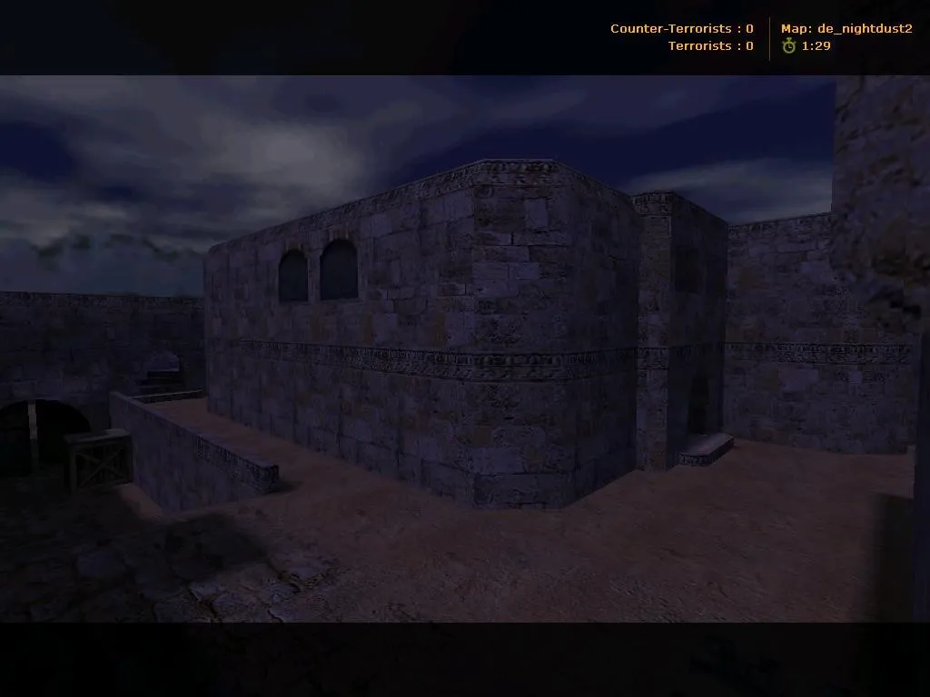 Скачать Карта de_nightdust2 для CS 1.6 - Технические детали и тактика - Скриншот