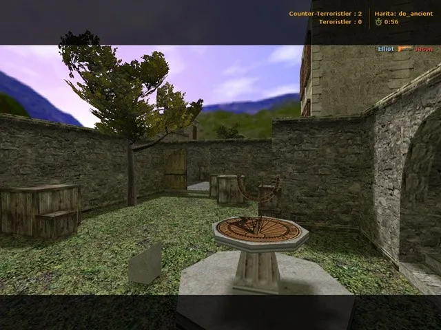Скачать de_ancient для CS 1.6: тактики за Т и КТ, точки, .nav, оптимизация wpoly/epoly - Скриншот