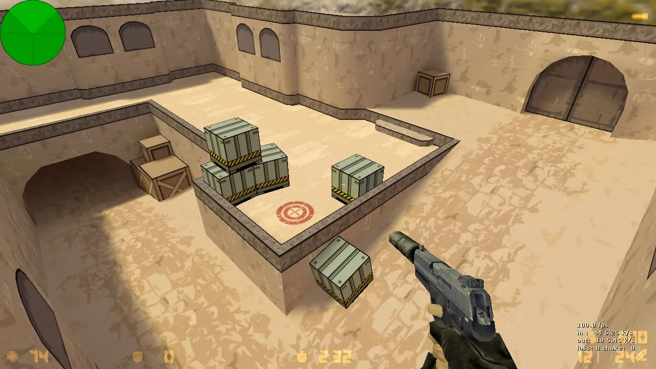 Скачать de_dust2_toon для CS 1.6: карта, тактики за Т и за КТ, оптимизация, .nav и баланс - Скриншот