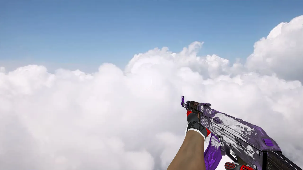 Скачать Модель «AK-47 Rise Purple» v_ p_ w_ для CS 1.6: звуки, анимация осмотра, качество текстур - Скриншот