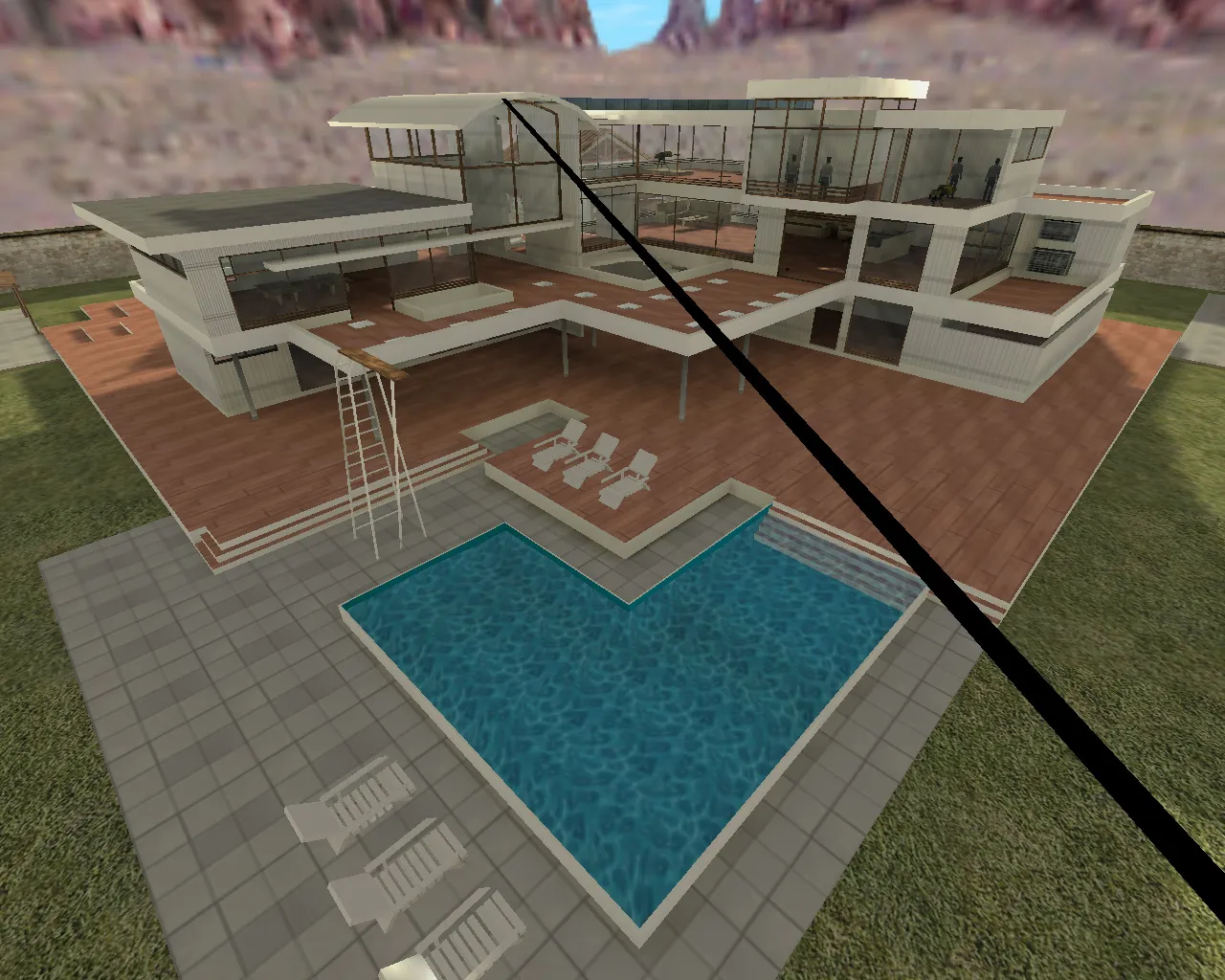 Скачать Карта cs_mansion_2013 для CS 1.6: планировка, точки, тактика и оптимизация под стабильный FPS - Скриншот