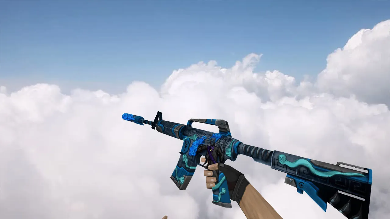 Скачать Модель M4A1 Hades v_m4a1, p_m4a1, w_m4a1 для CS 1.6: звуки, анимация осмотра, текстуры - Скриншот