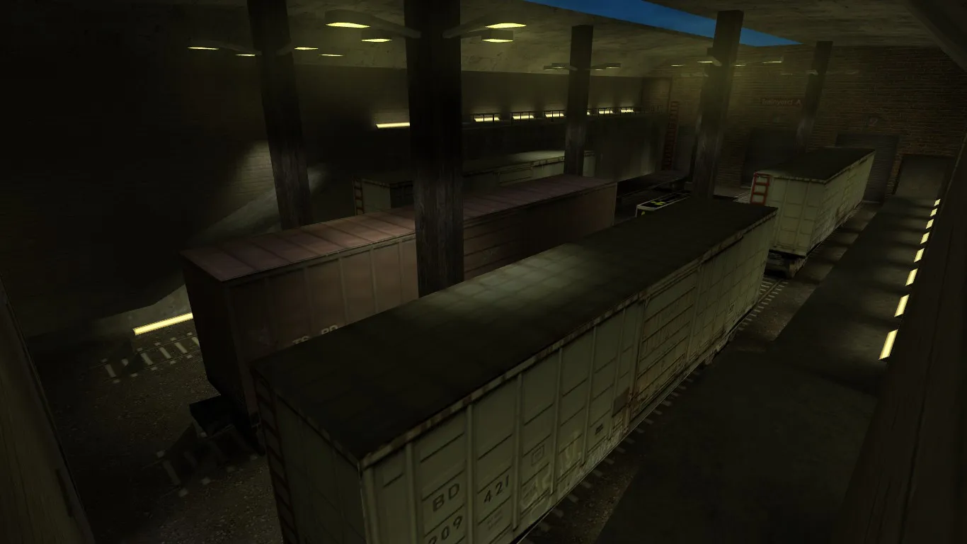 Карта de_train_night для CS 1.6: Баланс и Тактика — скриншот 2