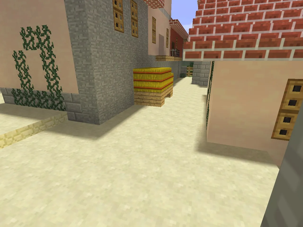 Карта de_inferno_minecraft для CS 1.6 - Тактические возможности и оптимизация — скриншот 5