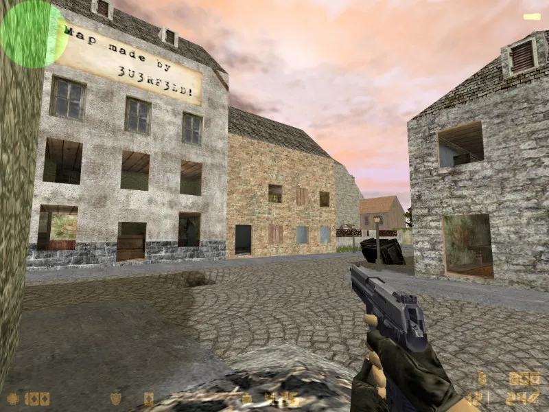 Скачать Карта de_carentan для CS 1.6: тактики за CT и T, точки контроля, оптимизация wpoly/epoly, .nav для ботов - Скриншот