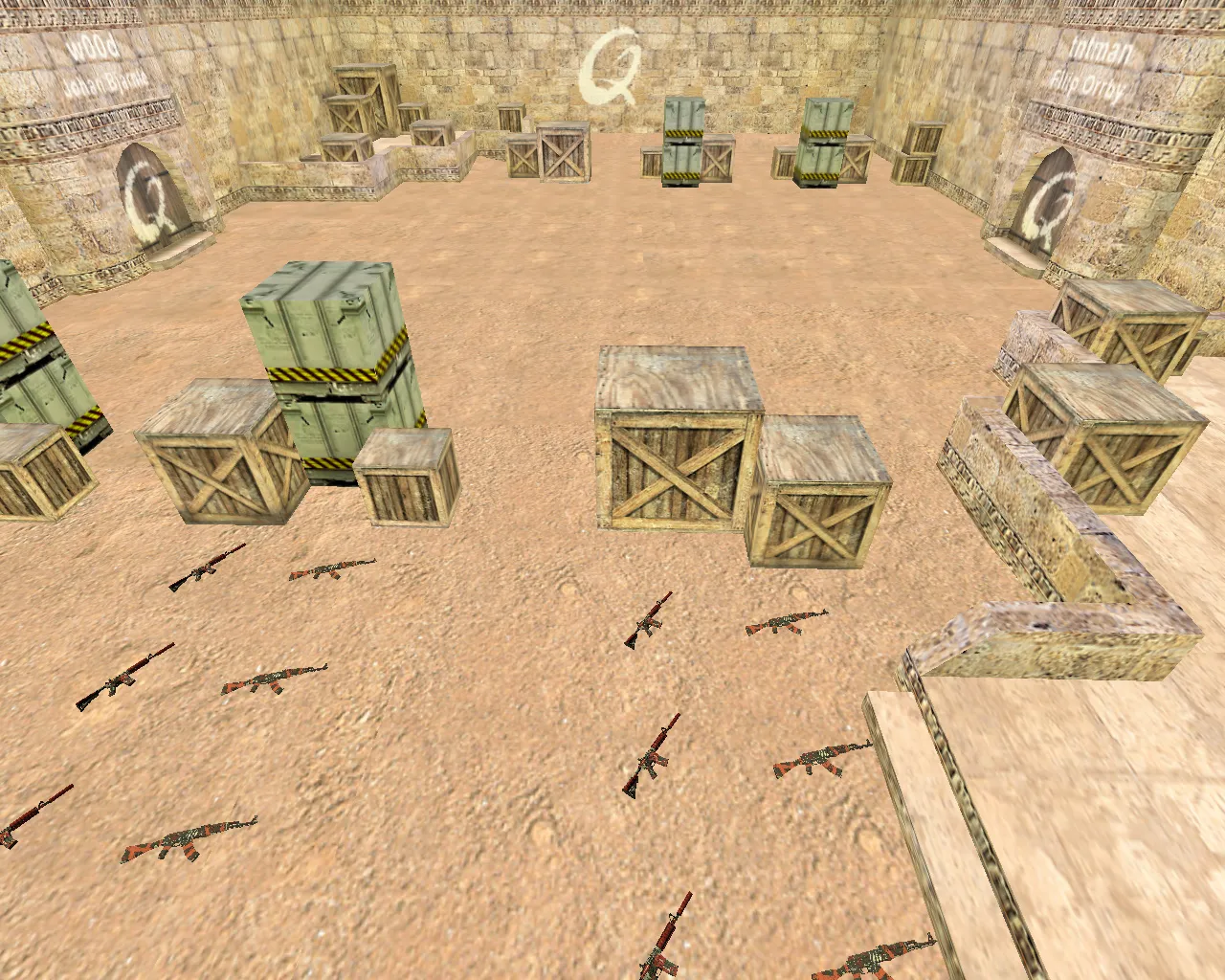 Скачать aim_qpad_2007 для CS 1.6: тренировка прицела, точки, спавн и настройка сервера без риска - Скриншот