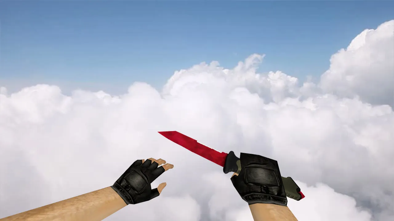 Модель v_ и p_ «Ursus Knife Ruby» для CS 1.6: звуки, анимация осмотра, текстуры — скриншот 4