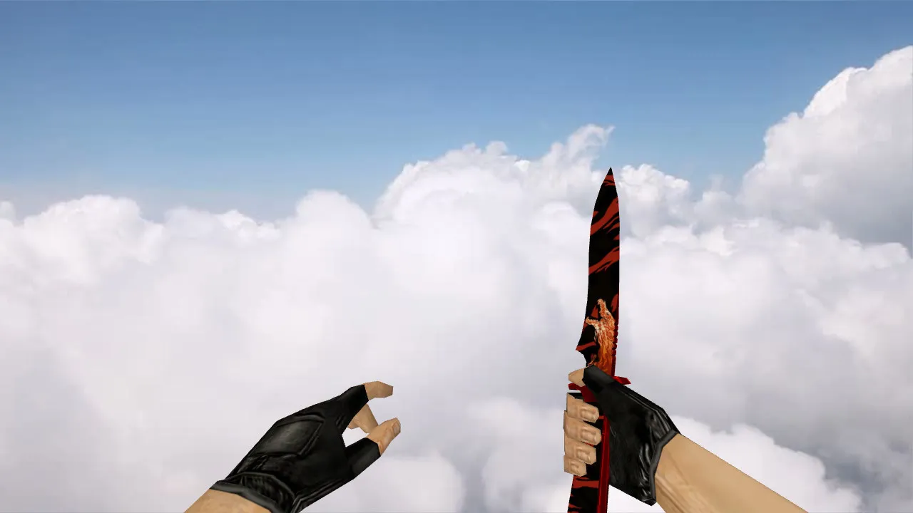 Скачать Модель «Стандартный нож «Вой»» v_knife для CS 1.6: звуки, анимация осмотра, текстуры и просмотр модели - Скриншот