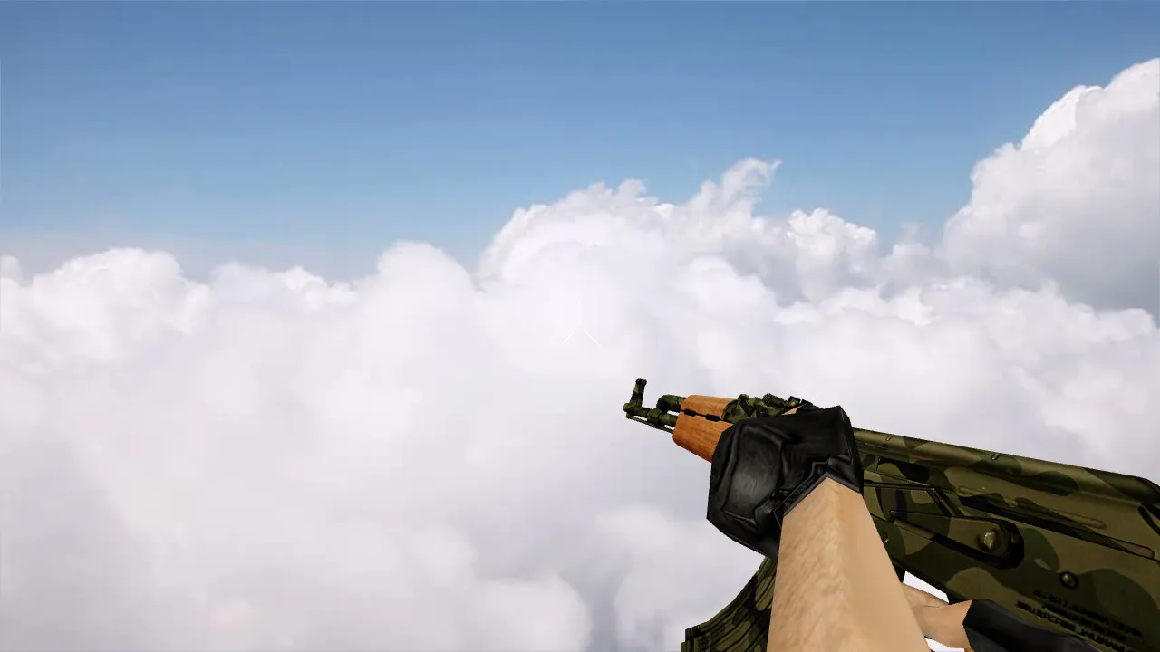 Скачать Модель АК-47 Camouflage для CS 1.6 - Качество и Дизайн - Скриншот