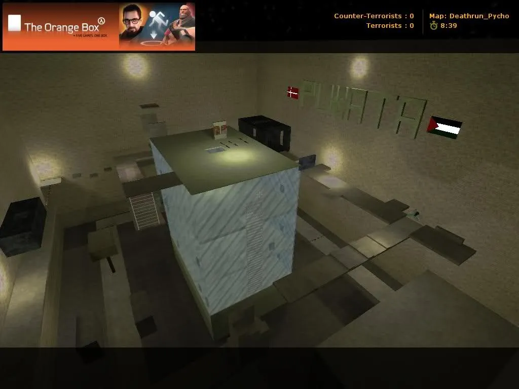 Скачать deathrun_extreme_hard для CS 1.6: хардовый deathrun, точки ловушек, баланс сторон и .nav для ботов - Скриншот