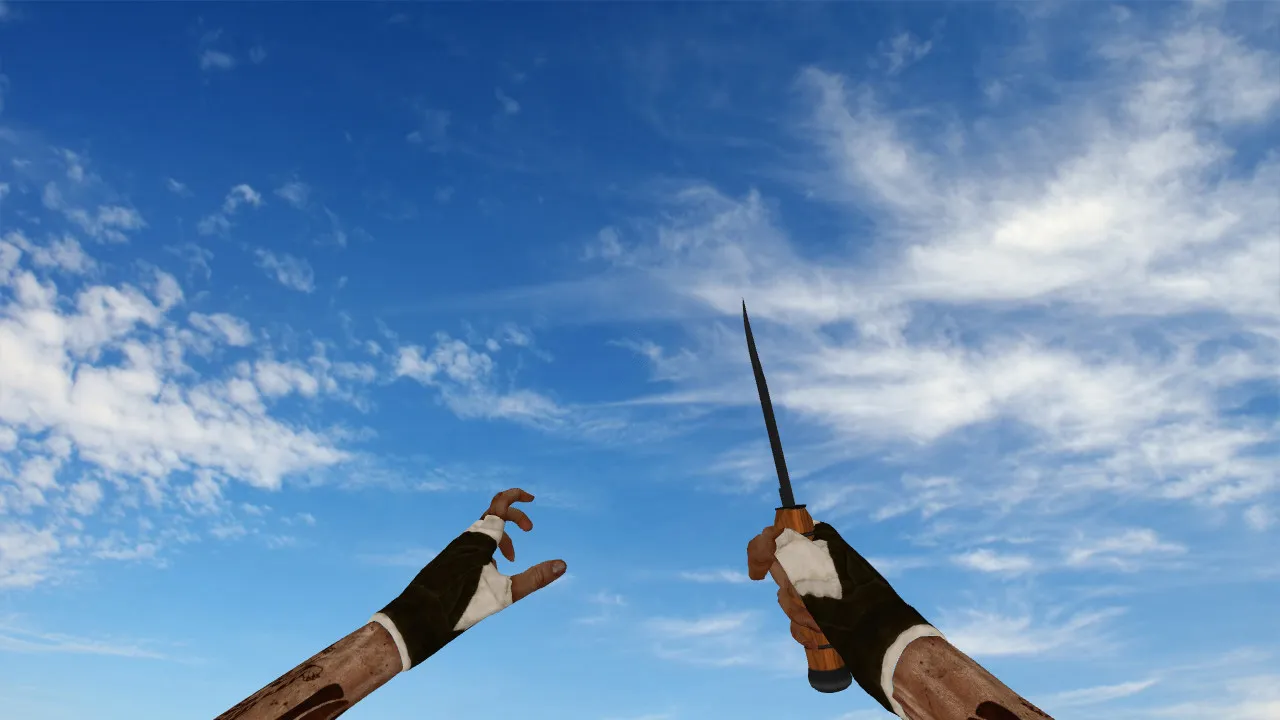 Скачать Модель ножа «ThePrince's Ka-Bar» v_ для CS 1.6: p_ и w_ модели, звуки, анимация осмотра и текстуры - Скриншот