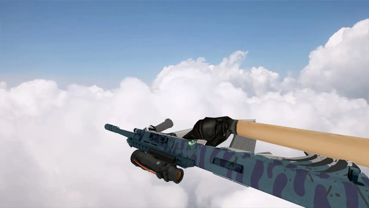 Скачать Модель AUG Piranha для CS 1.6 - Уникальный скин - Скриншот