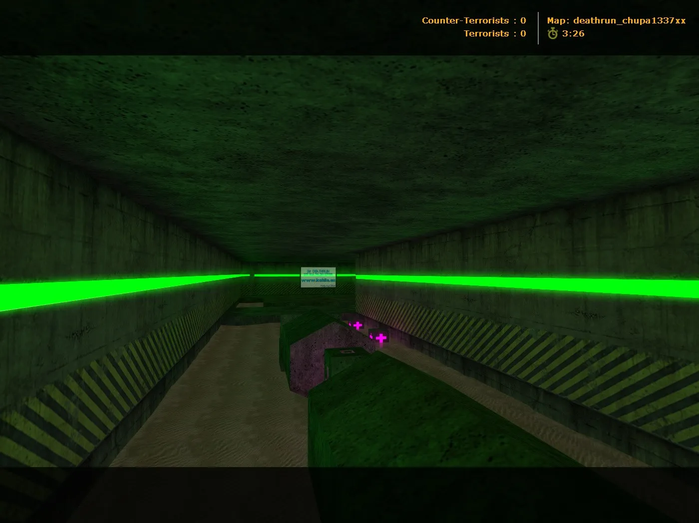 Скачать deathrun_chupa1337xx для CS 1.6: карта Deathrun, точки, ловушки, .nav и оптимизация - Скриншот