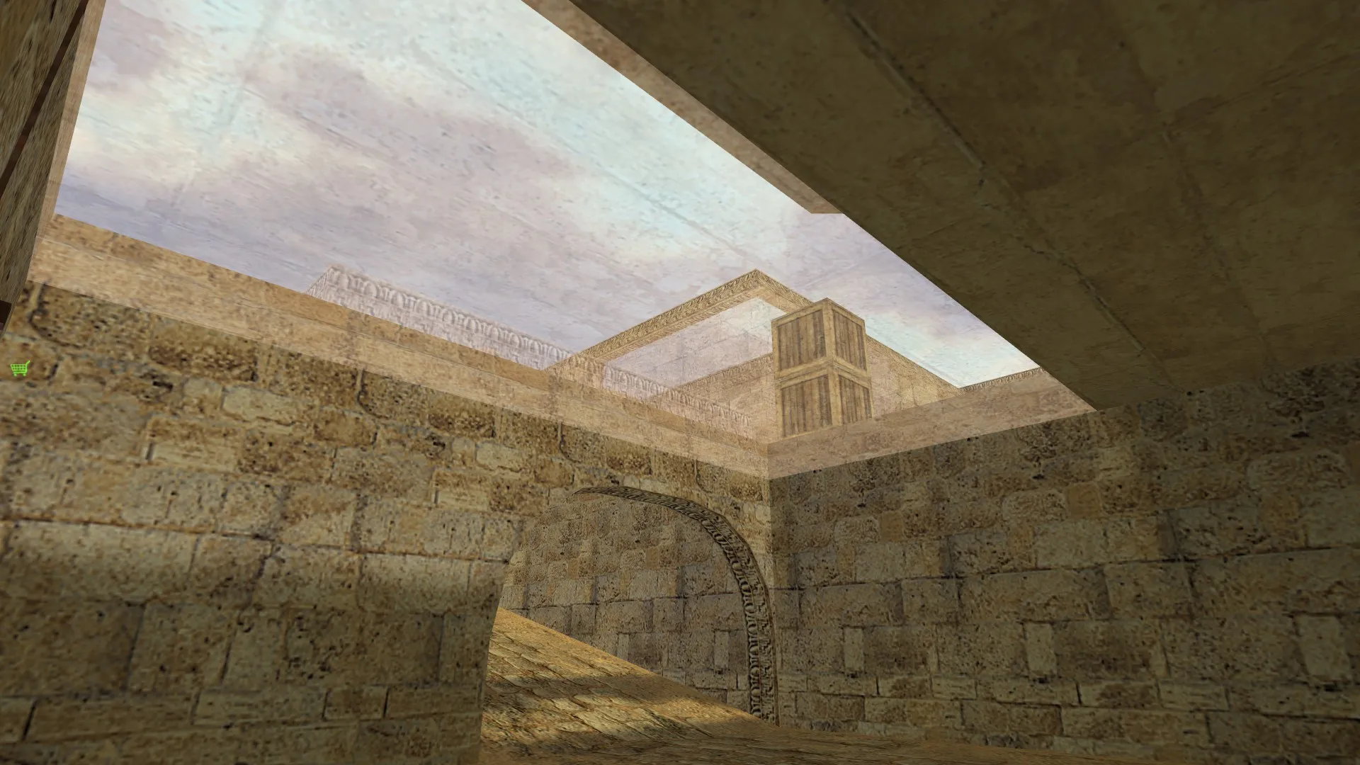 Скачать Карта de_dust2_wh для CS 1.6: баланс сторон, точки под контртерр и тактика для T, .nav и оптимизация - Скриншот