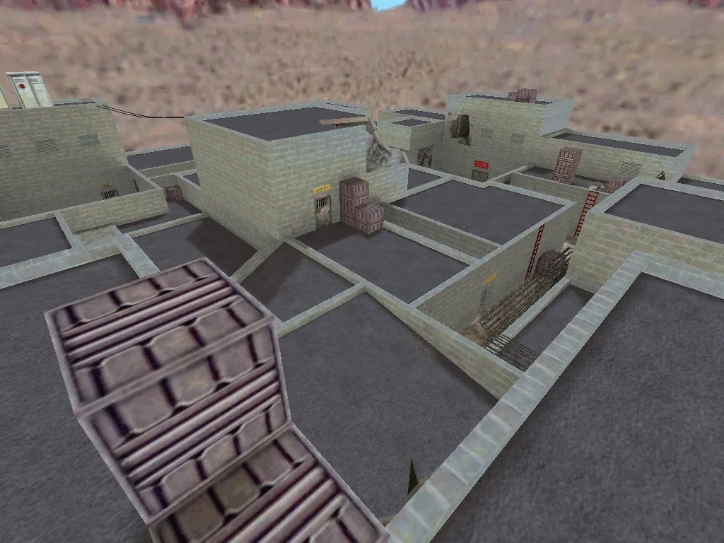 Скачать Карта de_war для CS 1.6: тактика и особенности - Скриншот