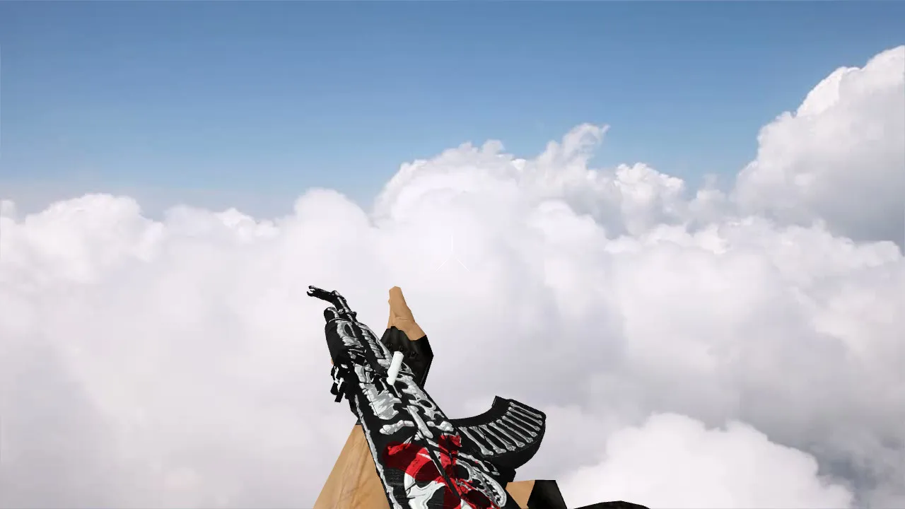 Скачать Модель АК-47 Bone Hunter для CS 1.6 - Оружие для точных выстрелов - Скриншот