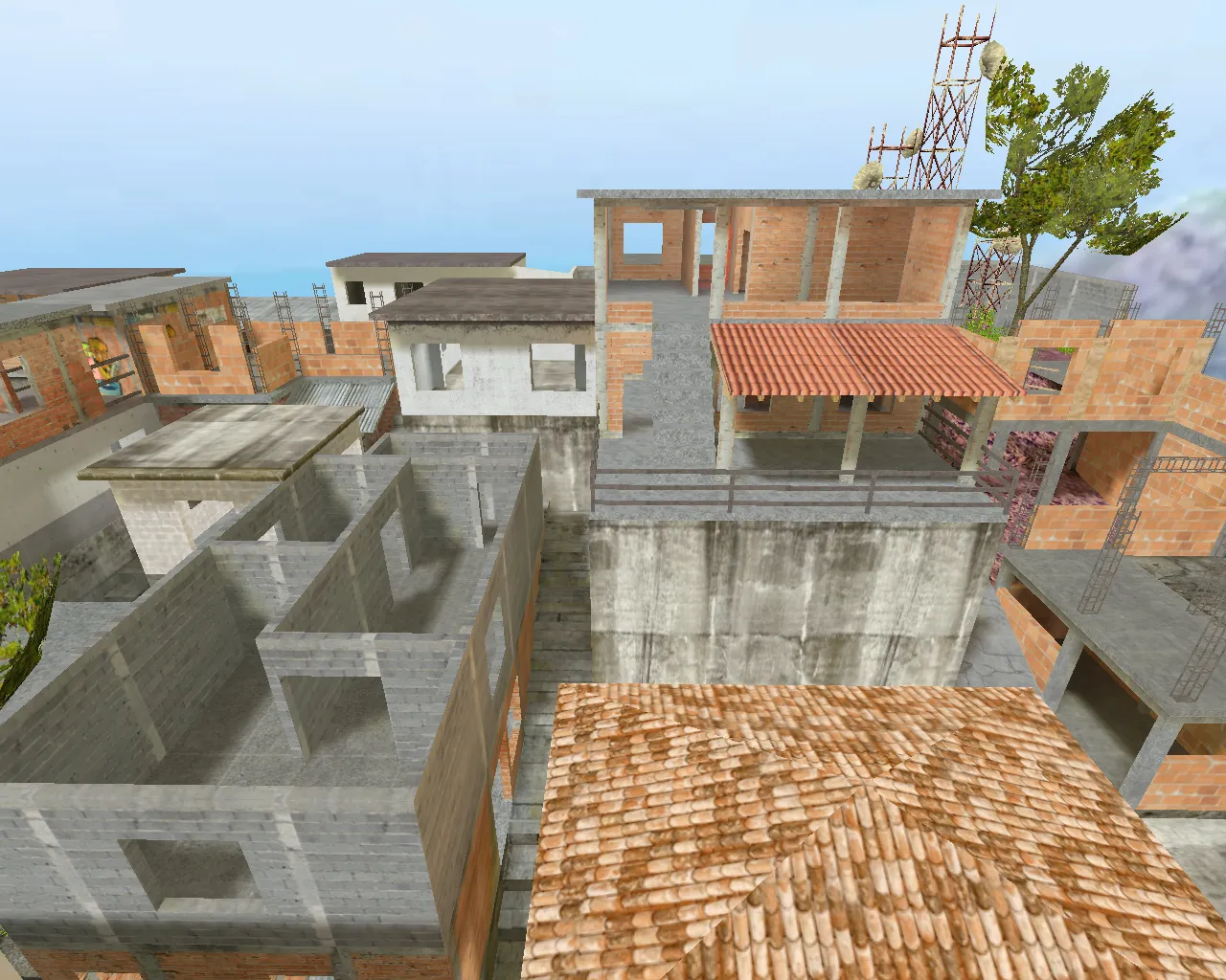 Карта de_rocinha для CS 1.6: тактика и особенности — скриншот 2