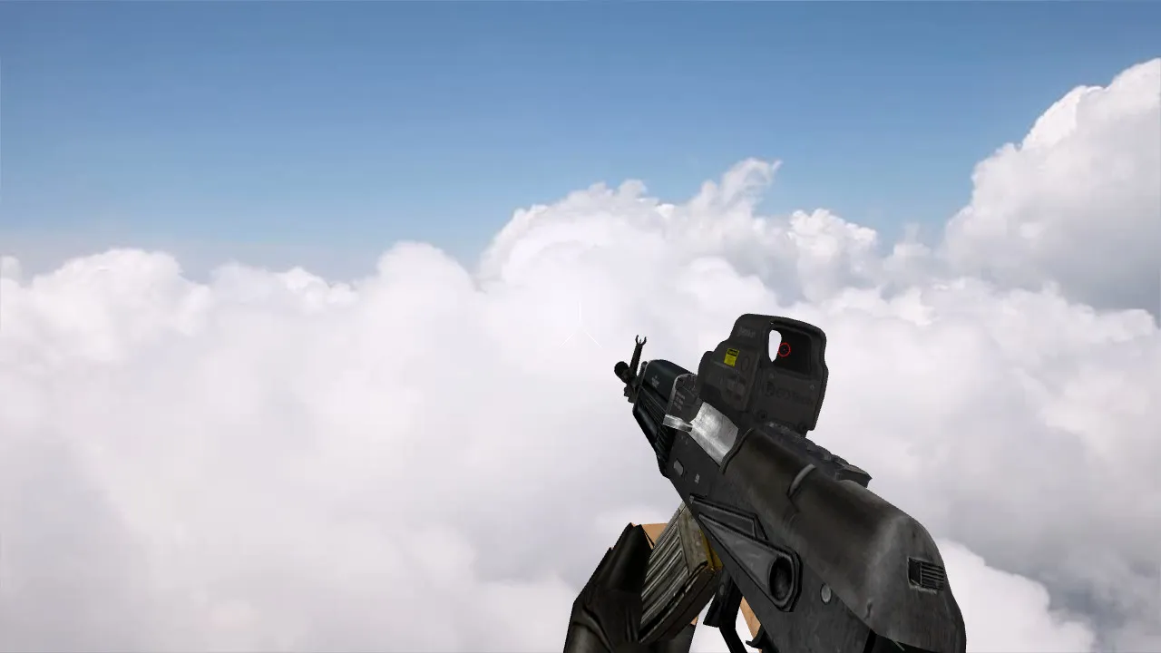 Модель «AK-103 Eotech EXPS3» для CS 1.6 - Высококачественная замена — скриншот 2