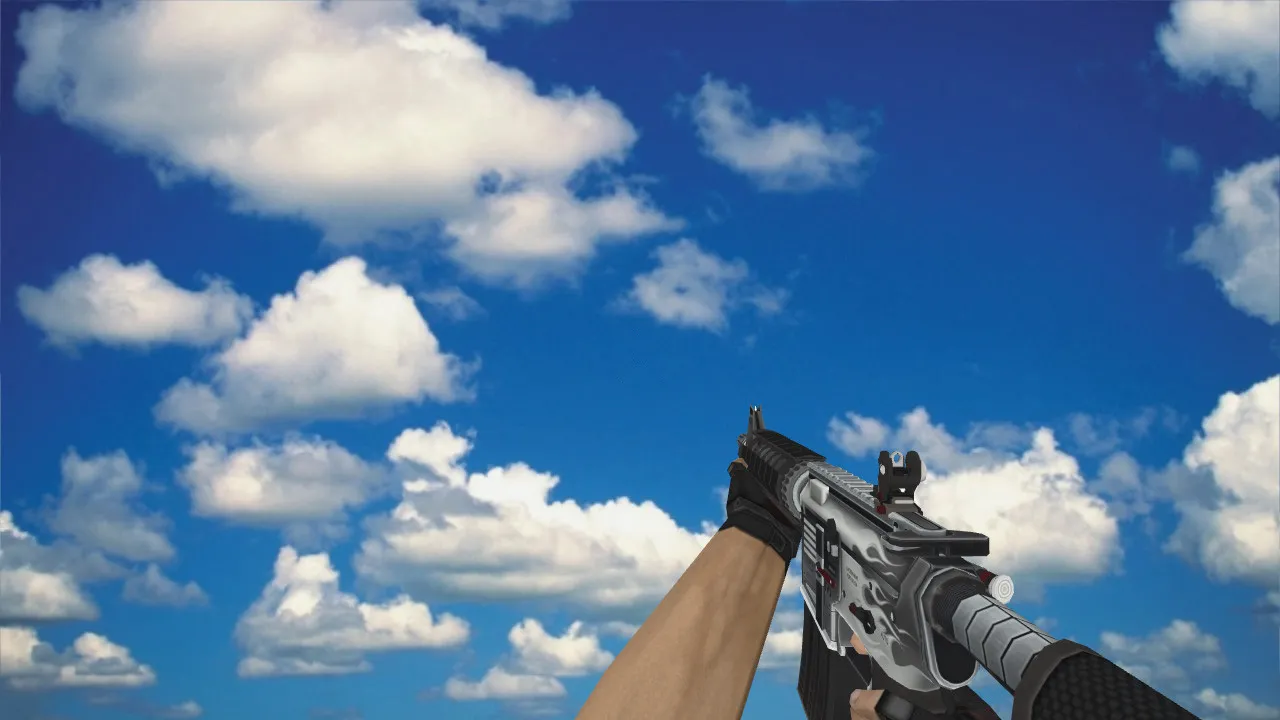 Скачать М4А1 Модель «M4A4 «Магний»» v_ для CS 1.6: звуки, анимация осмотра, качество текстур - Скриншот