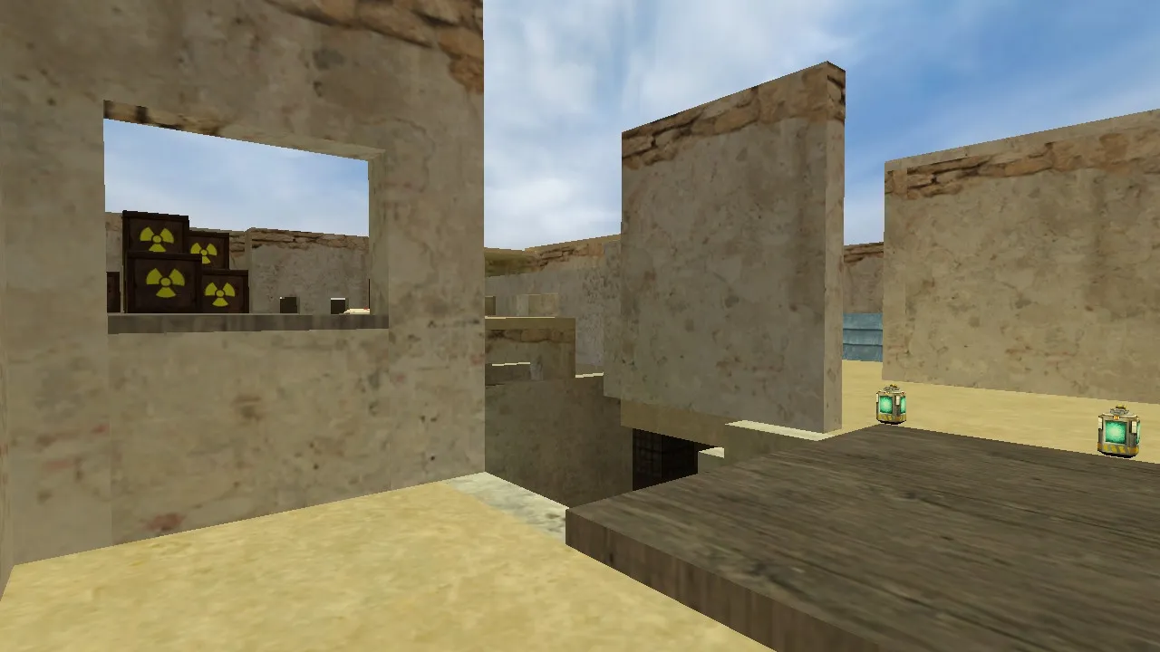 Скачать Карта de_ruined_alpha03e для Counter-Strike 1.6 — Тактический анализ и особенности - Скриншот