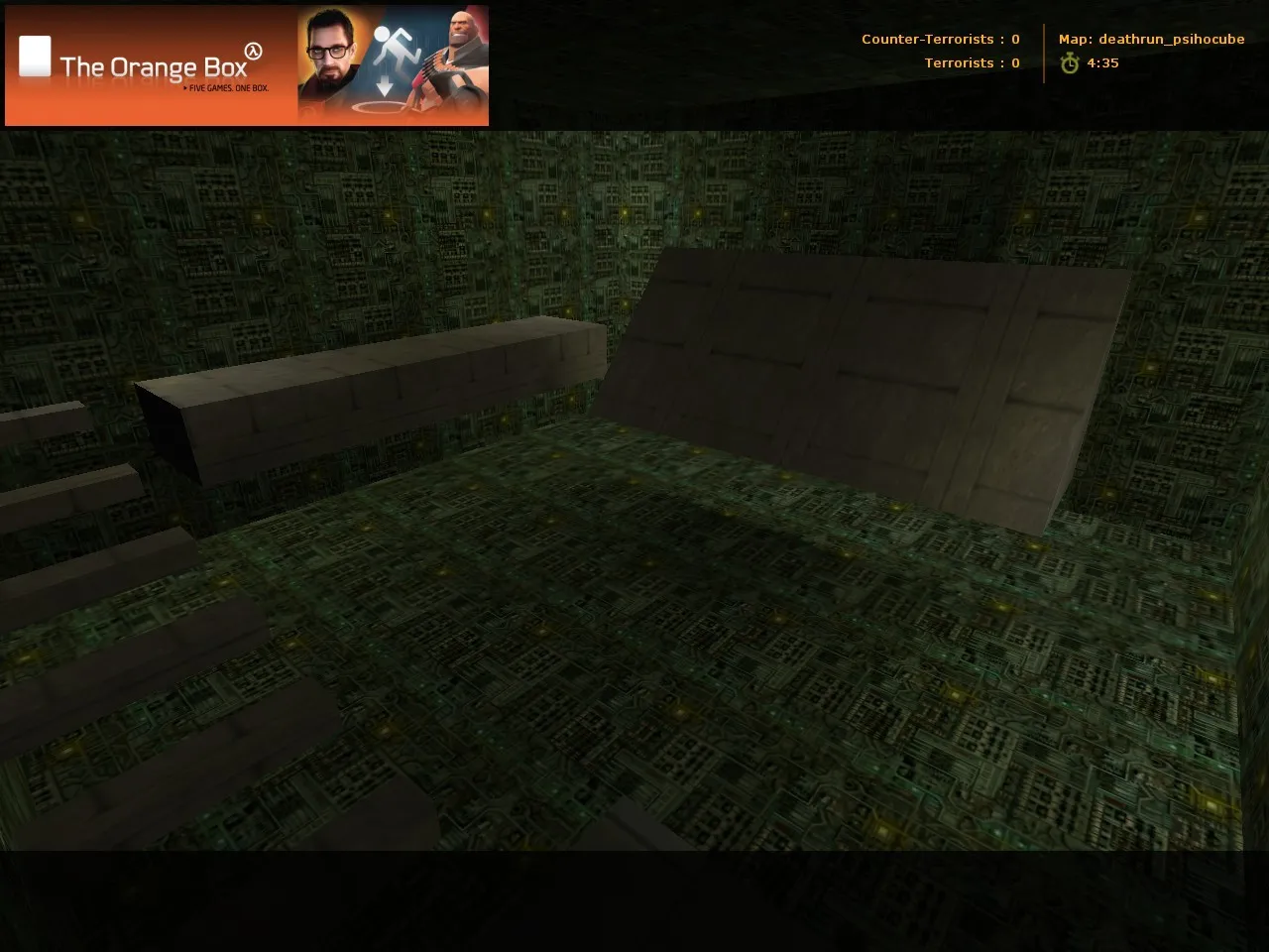 Скачать deathrun_psihocube для CS 1.6: deathrun карта, точки, раунды и настройка под ботов - Скриншот