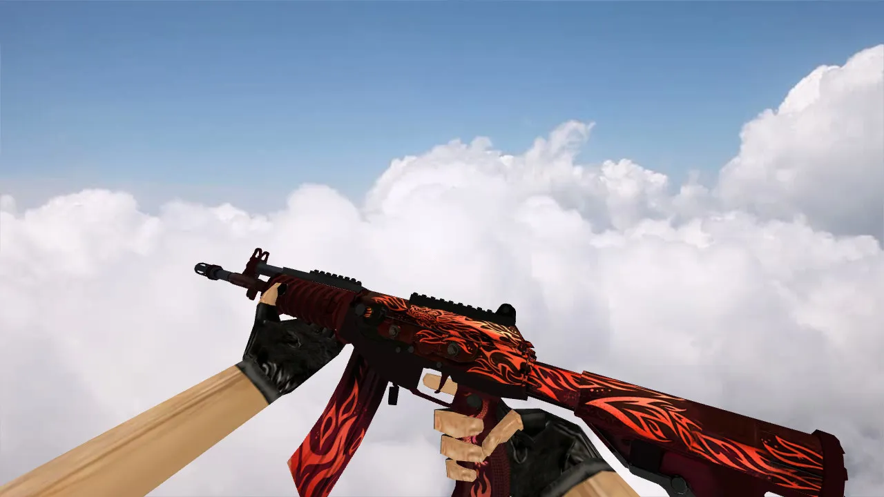 Скачать Модель Galil Scorching Dragon для CS 1.6 - Уникальные текстуры и анимация - Скриншот