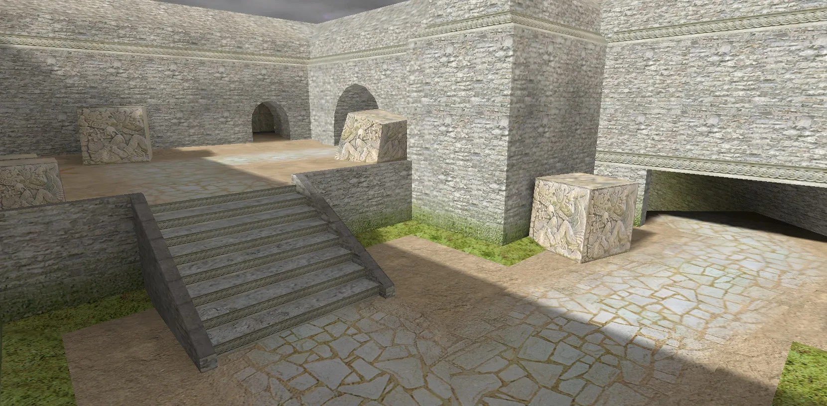 Карта de_aztec2ext для CS 1.6: тактика за Т и КТ, точки, .nav, оптимизация wpoly/epoly — скриншот 6
