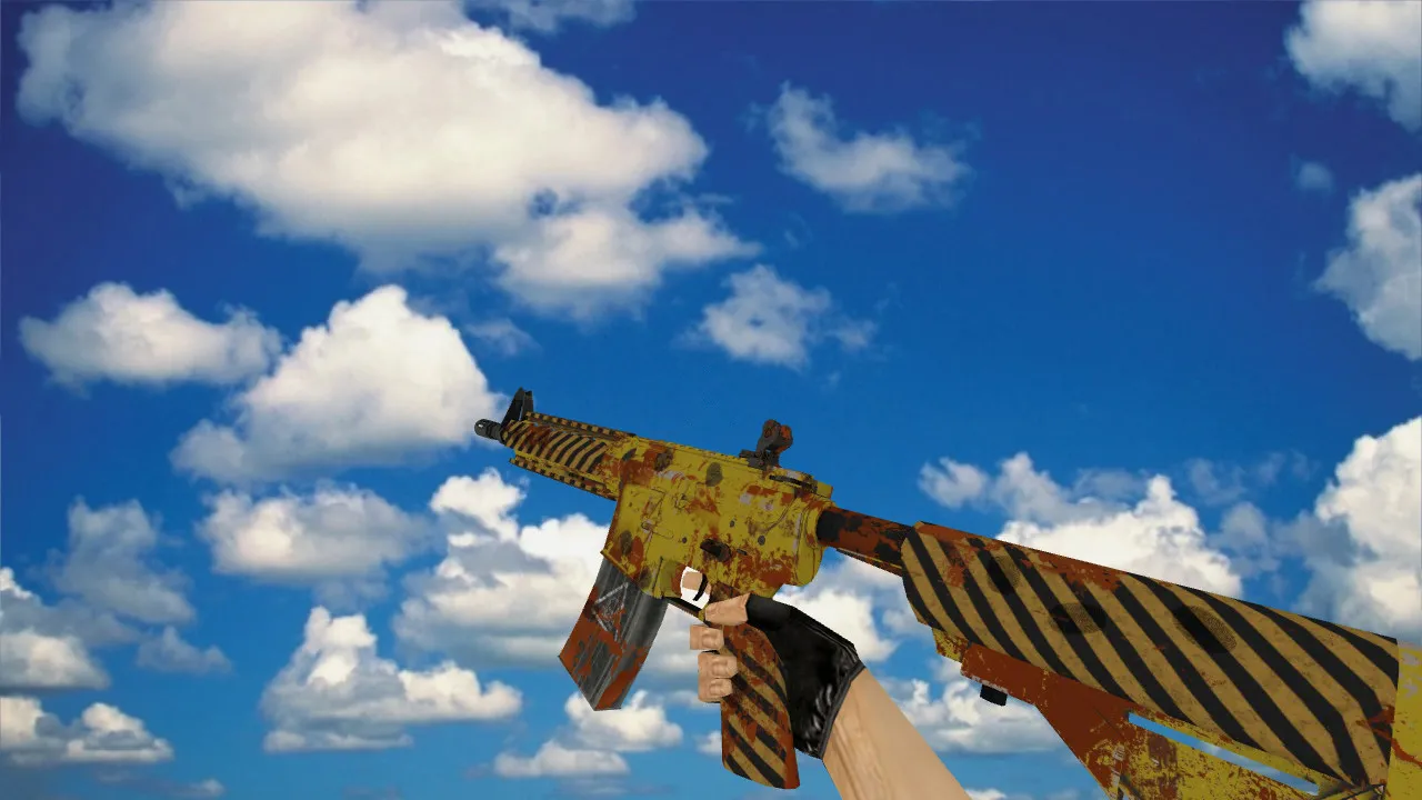 Скачать М4А1 «M4A4 Machinery» v_ p_ w_ модели для CS 1.6: звуки, анимация осмотра, текстуры и настройка - Скриншот