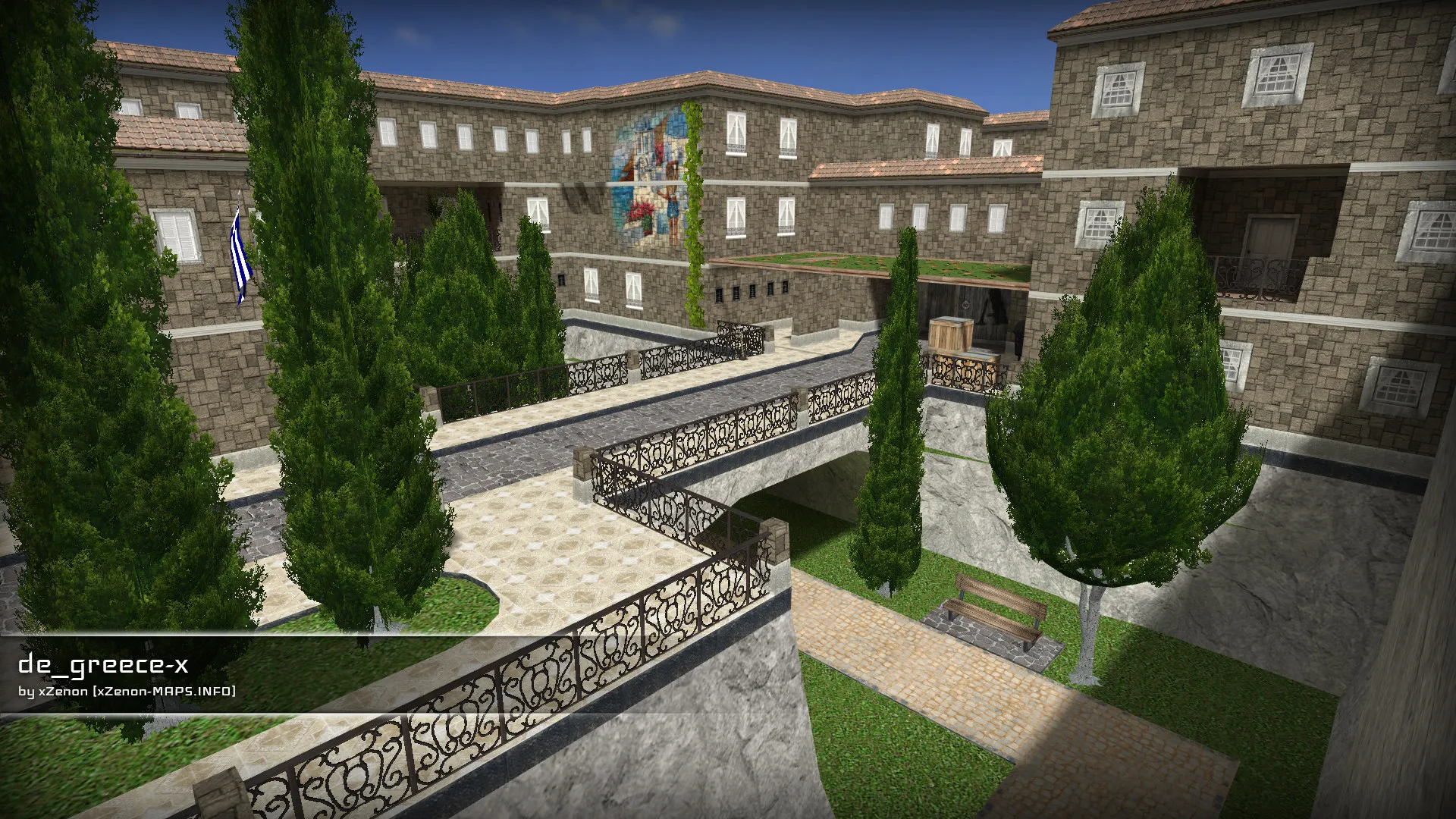 de_greece-x_b1 для CS 1.6: карта, навигация ботов, оптимизация и тактика за стороны — скриншот 12