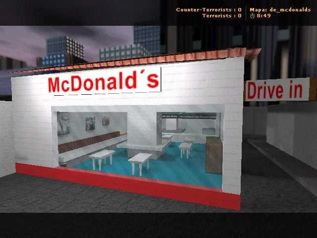 Карта de_mcdonalds для CS 1.6 - Тактика и особенности — скриншот 6