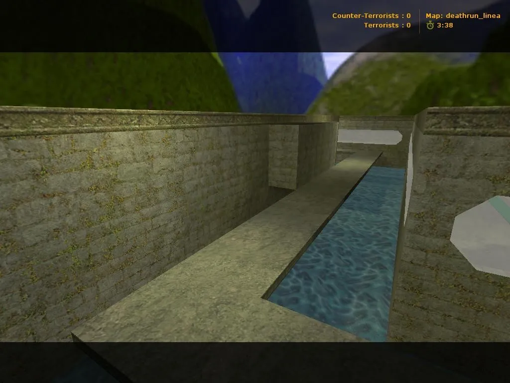 deathrun_linea для CS 1.6: карта deathrun, тактика за терр/контр, боты по .nav, оптимизация — скриншот 2