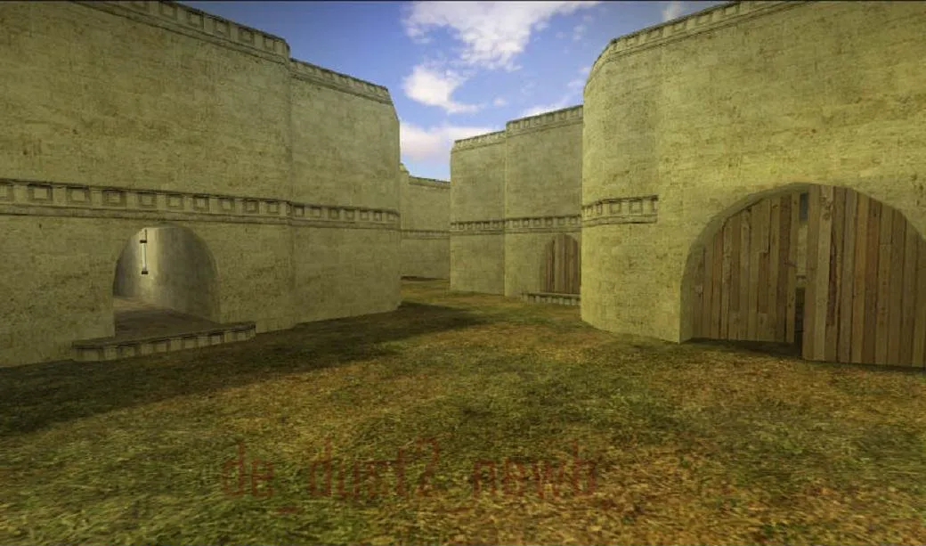 Скачать de_dust2_newb — карта DE для CS 1.6: точки, маршруты, .nav и оптимизация - Скриншот
