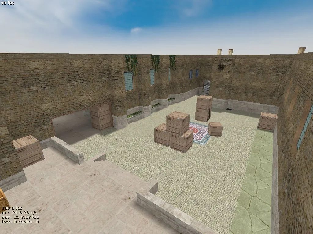 Скачать de_brick_zone_17b — DE карта для CS 1.6: точки, маршруты, .nav и оптимизация wpoly/epoly - Скриншот