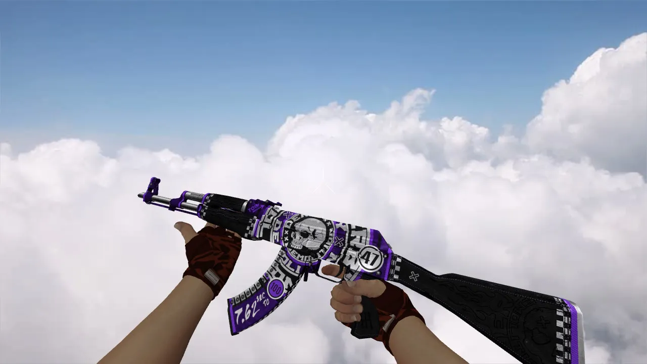 Модель «AK-47 Demolition Purple» для CS 1.6 - Качественные текстуры и анимация — скриншот 1