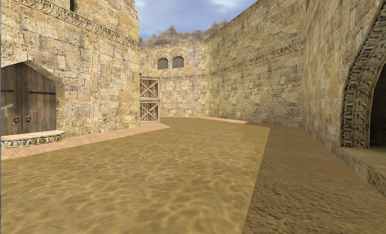 Скачать Карта de_dust_castle для CS 1.6: тактика за T и CT, точки, .nav и оптимизация - Скриншот