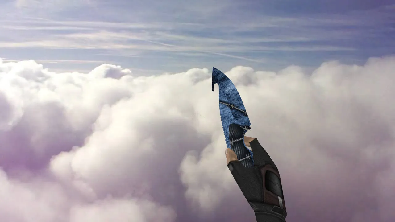 Скачать Модель ножа Gut Knife Vibranium v_ для CS 1.6: звуки, анимация осмотра, текстуры, настройка и установка - Скриншот