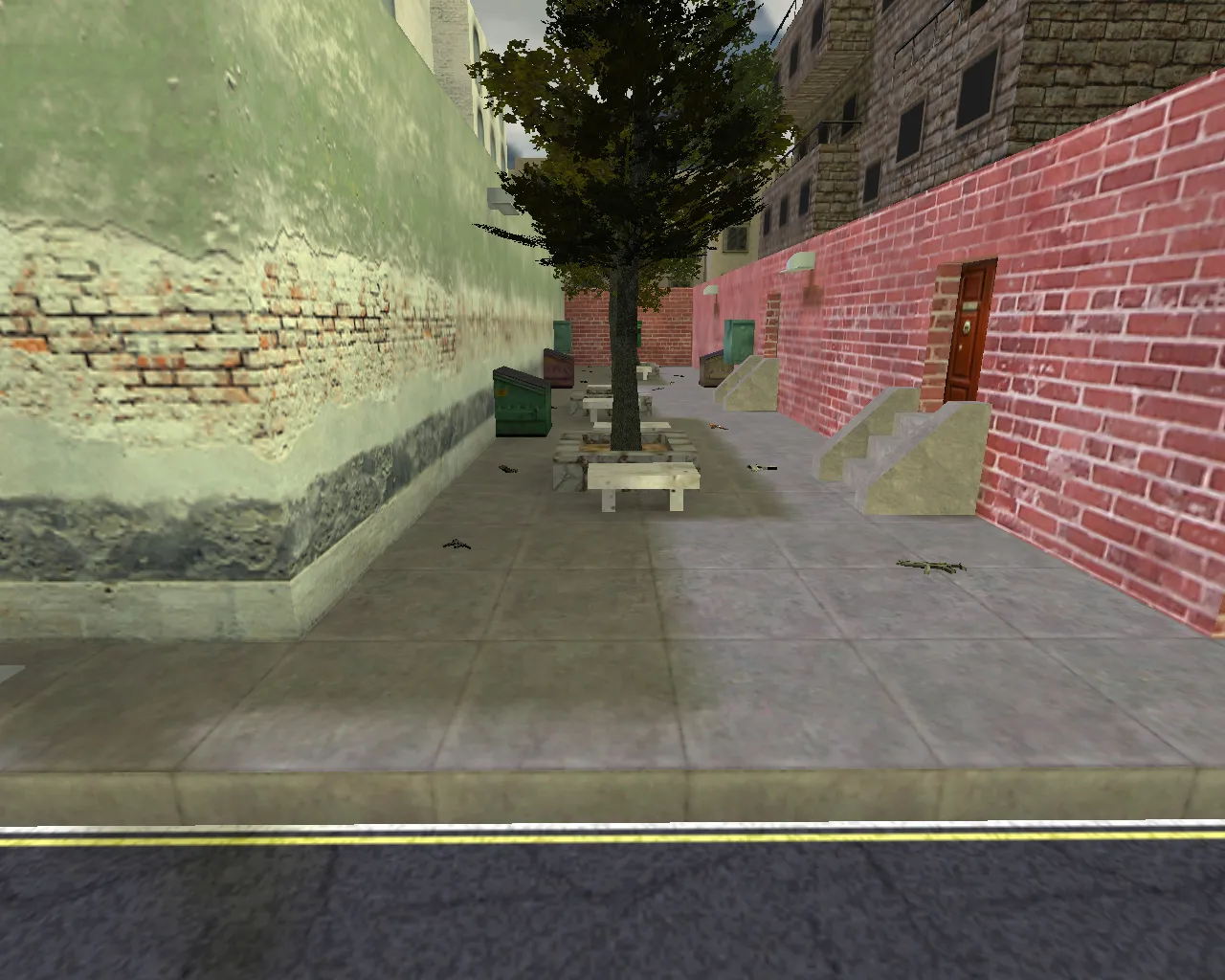 Скачать fy_city для CS 1.6: FY-карта с плотной застройкой, баланс точек и .nav для ботов - Скриншот