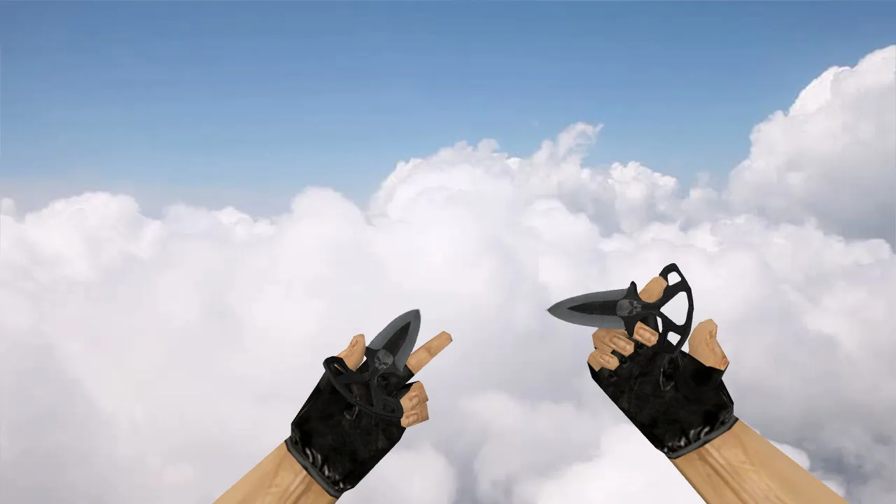 Скачать Shadow Daggers Vanilla ножи v_model/p_model/w_model со звуками, анимацией осмотра и качественными текстурами для CS 1.6 - Скриншот