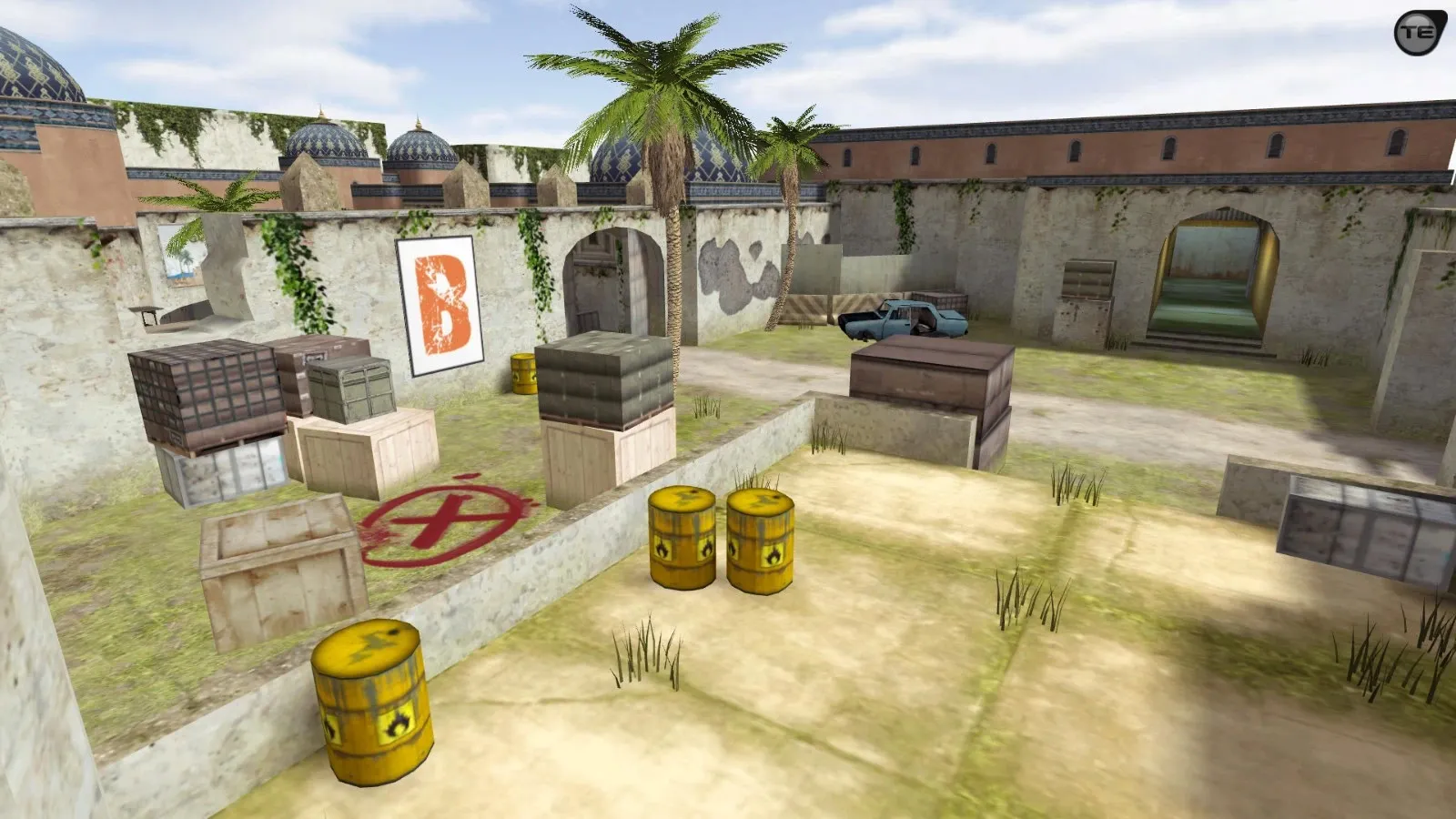 Скачать css_dust20 — DE карта для CS 1.6: спавны, тактика за Т и КТ, .nav для ботов, оптимизация wpoly/epoly - Скриншот